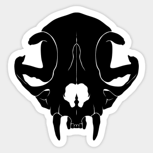 Cat Skull Sticker